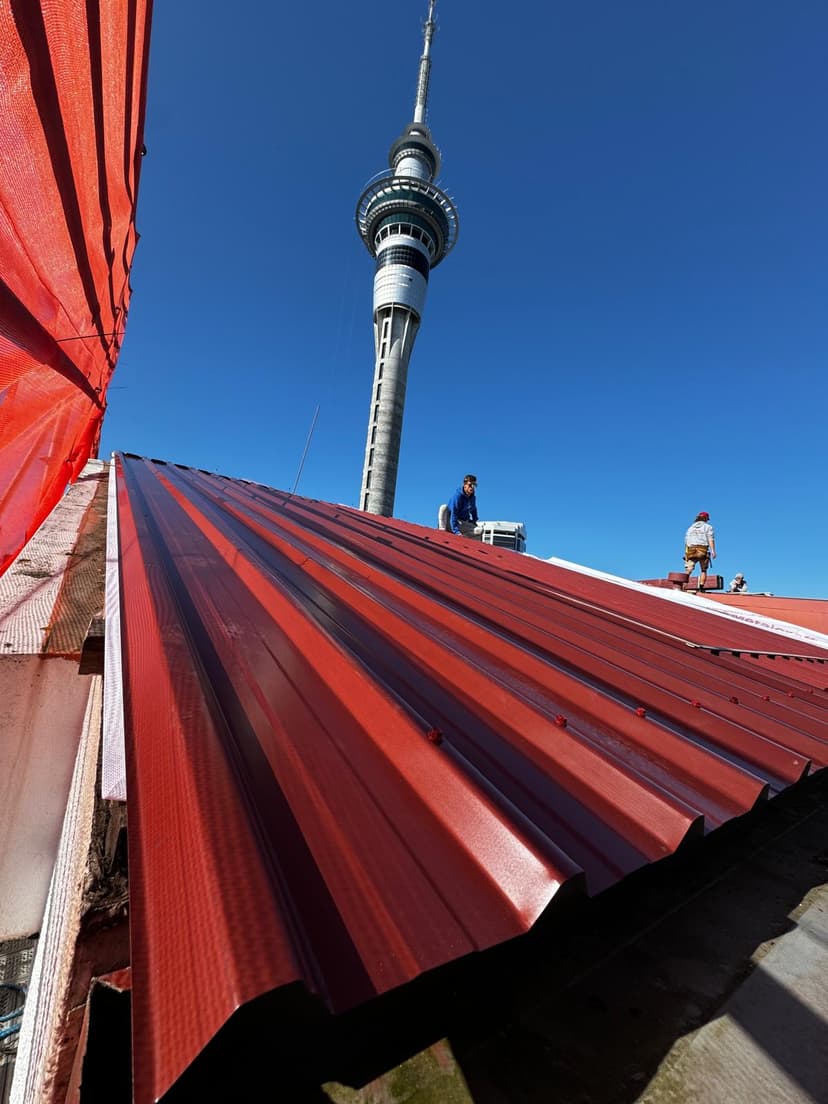 Commercial building roof project